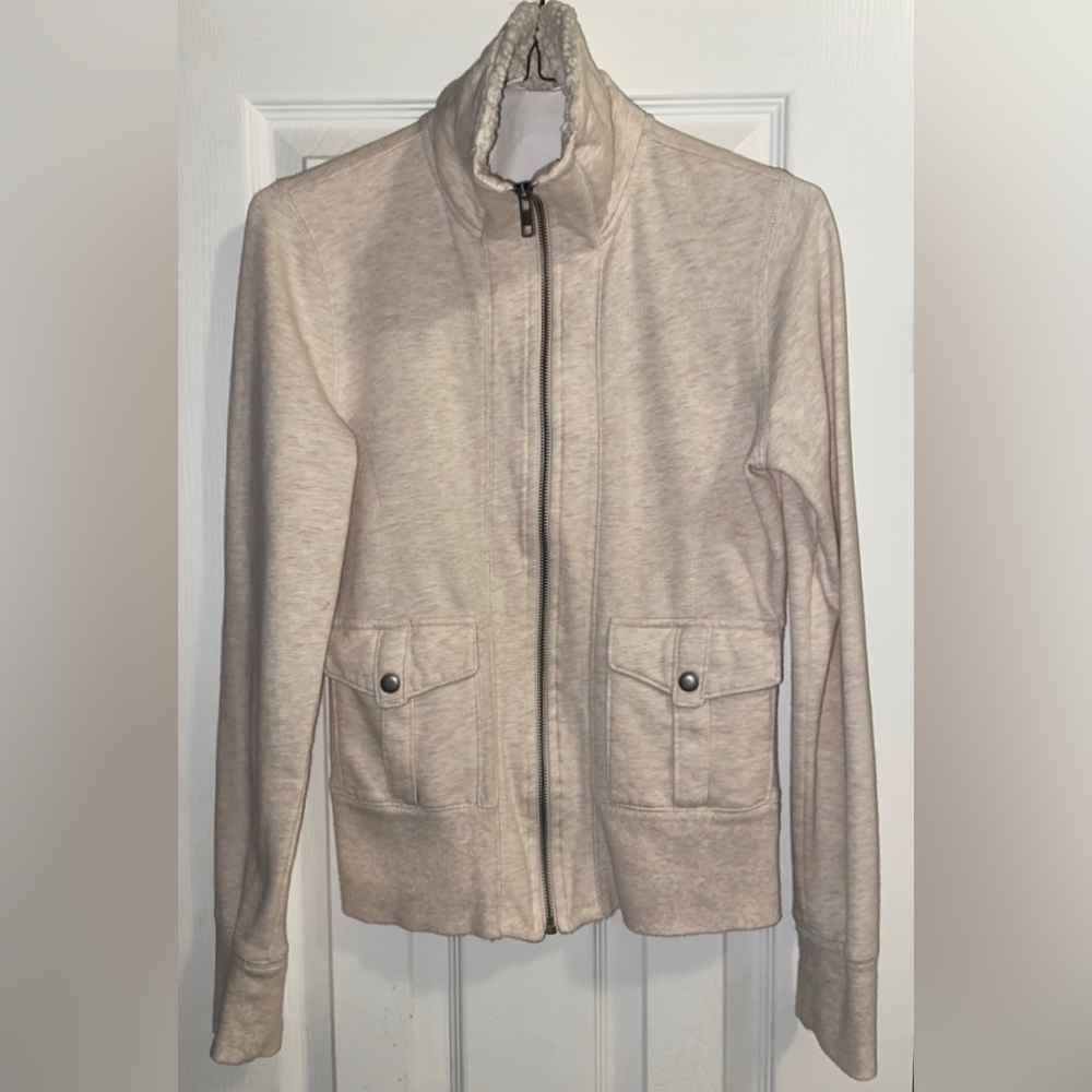 SO Jacket Softest Sweatsuit Jacket w/Faux Fur Collar & Full Zip Up Size Medium